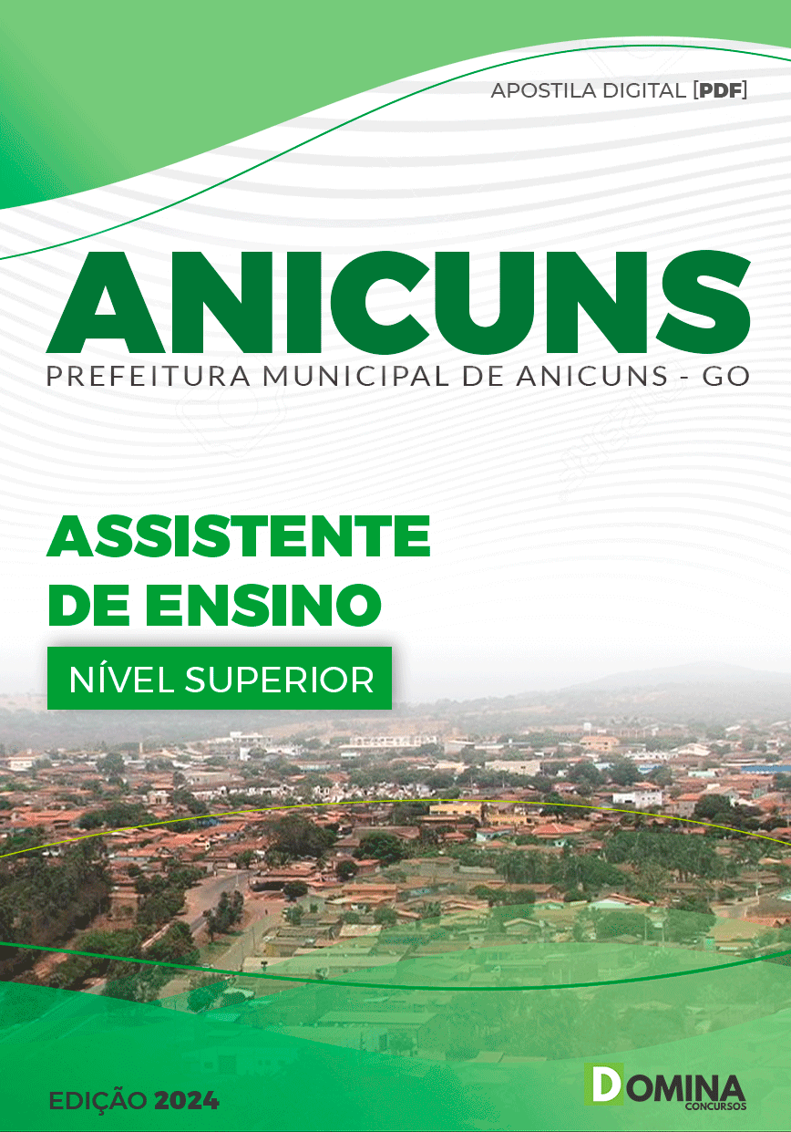 Apostila Assistente de Ensino Anicuns GO 2024