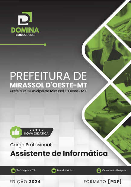 Apostila Assistente de Informática Mirassol D'Oeste MT 2024