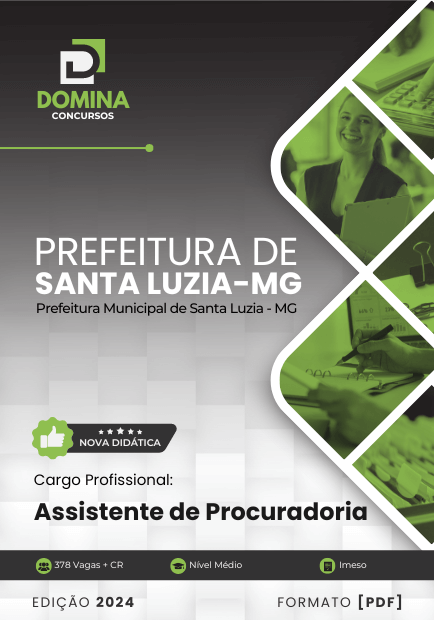 Apostila Assistente de Procuradoria Santa Luzia MG 2024