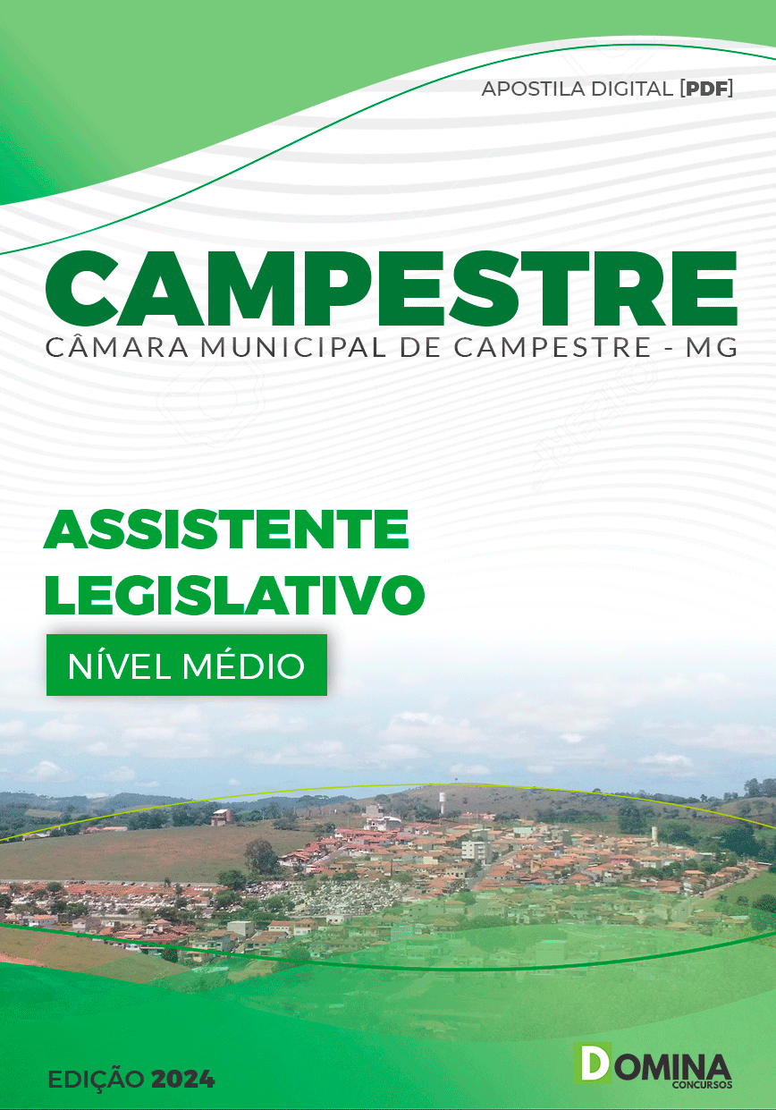 Apostila Câmara de Campestre MG 2024 Assistente Legislativo