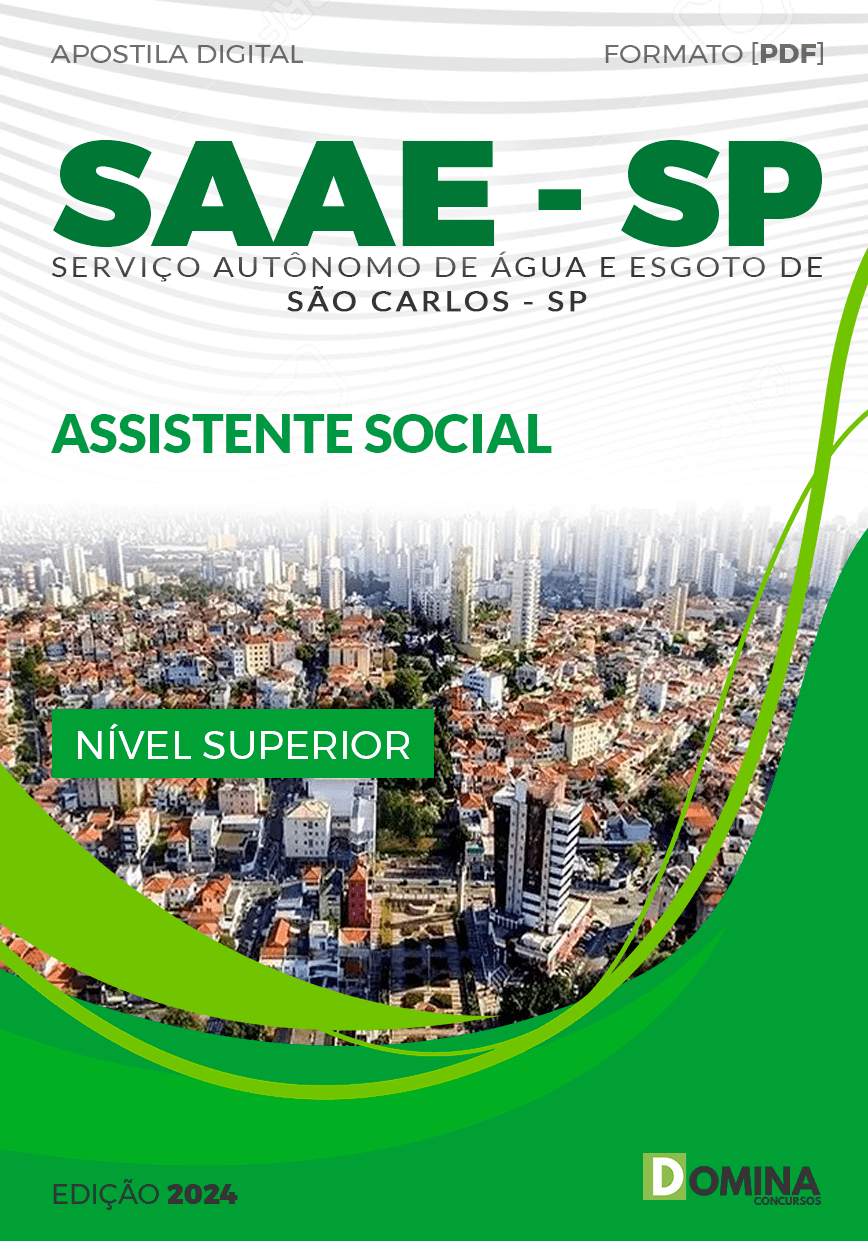 Apostila Assistente Social SAAE São Carlos SP 2024