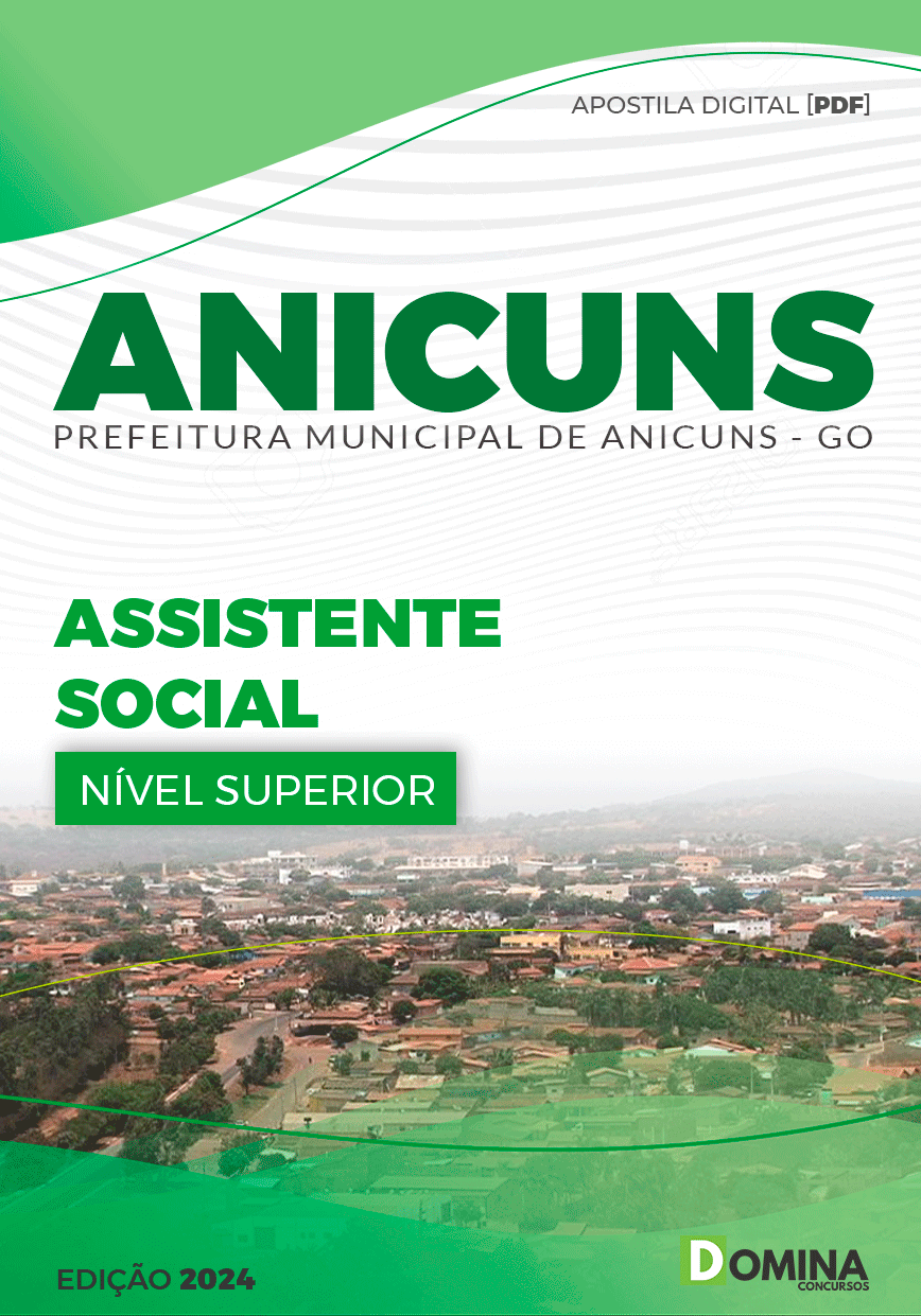 Apostila Assistente Social Anicuns GO 2024