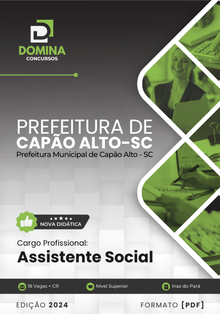 Apostila Assistente Social Capão Alto SC 2024