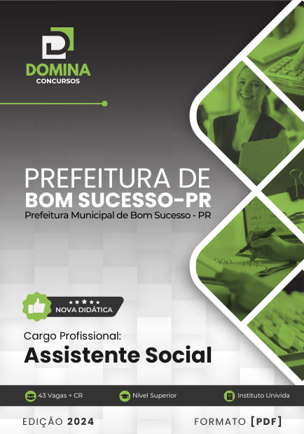 Apostila Assistente Social Bom Sucesso PR 2024