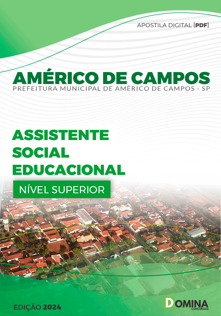 Apostila Assistente Social Educacional Américo Campos SP 2024