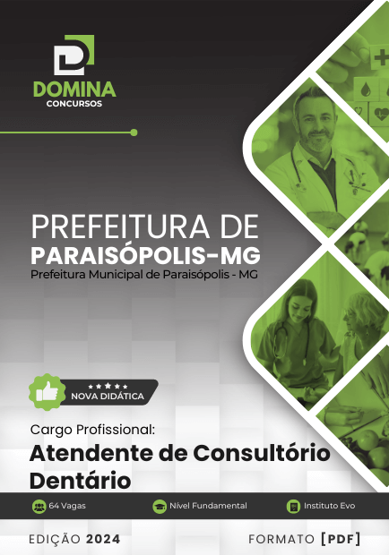 Apostila Atendente de Consultório Dentário Paraisópolis MG 2024