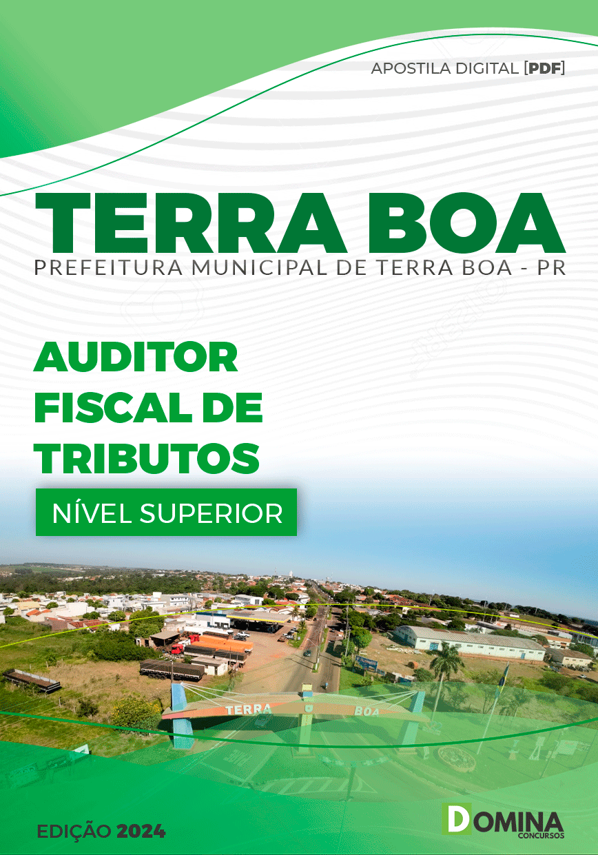 Apostila Auditor Fiscal de Tributos Terra Boa PR 2024