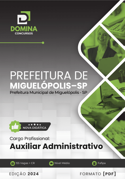 Apostila Auxiliar Administrativo Miguelópolis SP 2024