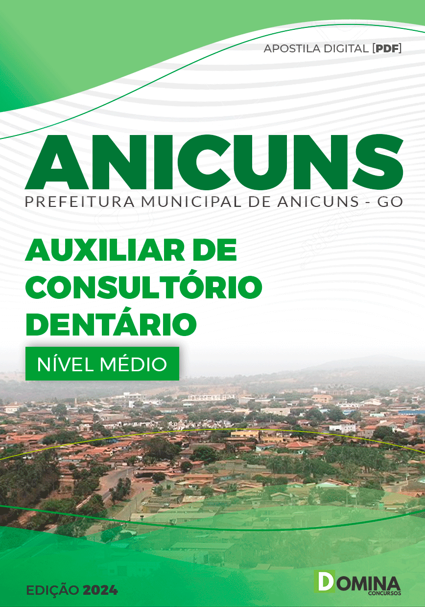 Apostila Auxiliar de Consultório Dentário Anicuns GO 2024