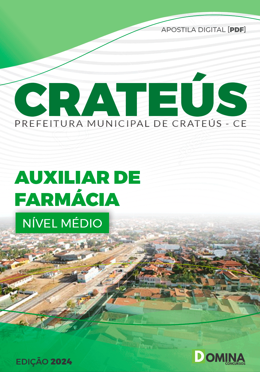 Apostila Auxiliar de Farmácia Crateús CE 2024