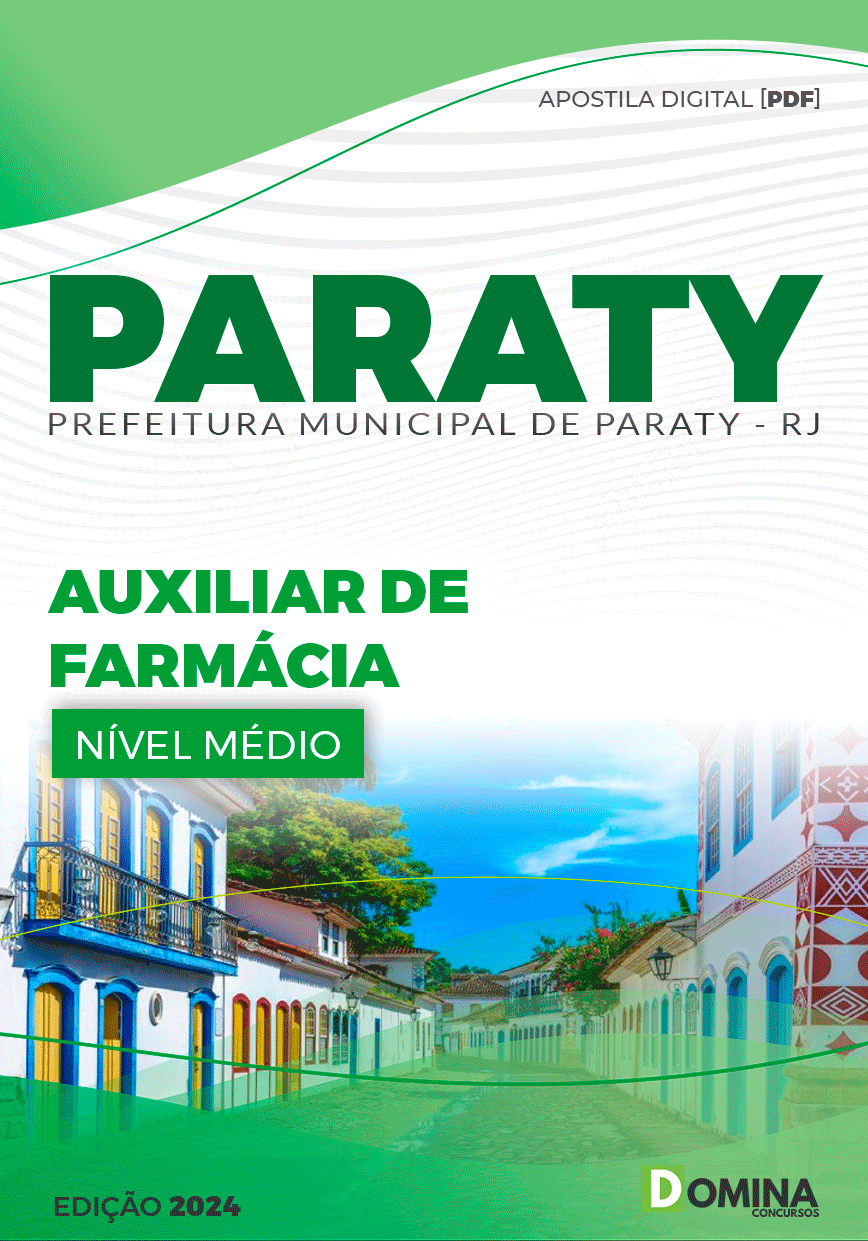 Apostila Auxiliar de Farmácia Paraty RJ 2024