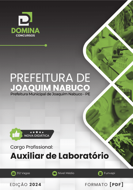 Apostila Auxiliar de Laboratório Joaquim Nabuco PE 2024