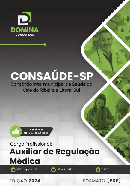 Apostila Auxiliar de Regulação Médica Consaúde SP 2024