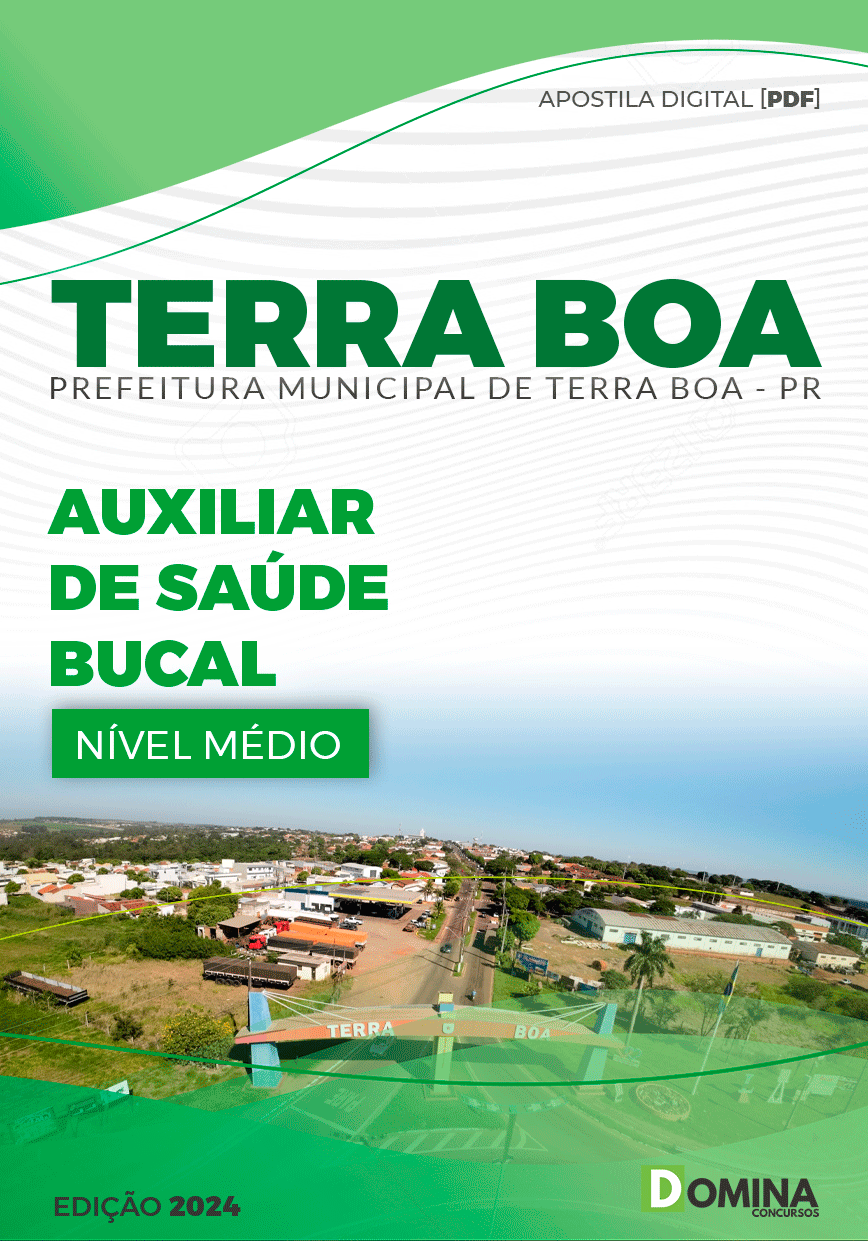 Apostila Auxiliar de Saúde Bucal Terra Boa PR 2024