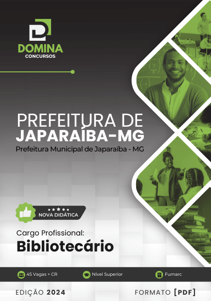 Apostila Bibliotecário Japaraíba MG 2024