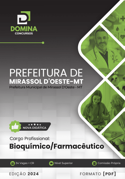 Apostila Bioquímico Farmacêutico Mirassol D'Oeste MT 2024