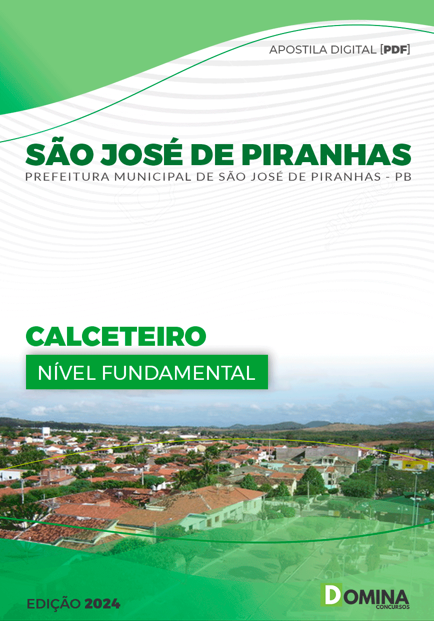 Apostila Calceteiro São José de Piranhas PB 2024