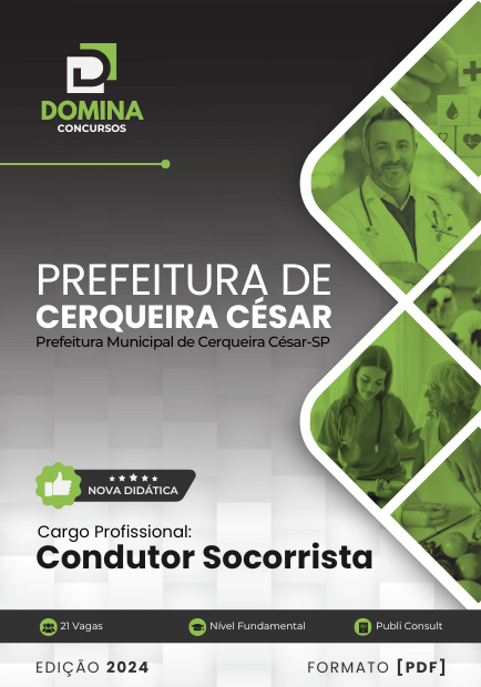 Apostila Condutor Socorrista Cerqueira César SP 2024