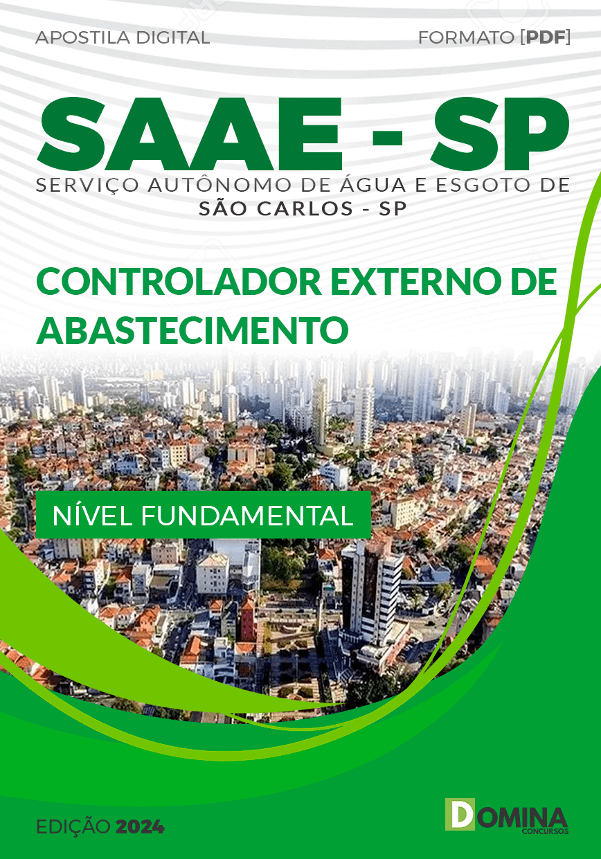 Apostila Controlador Externo SAAE São Carlos SP 2024