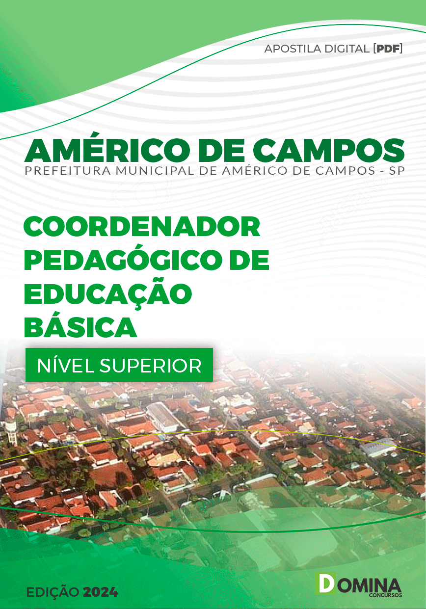 Apostila Coordenador Pedagógico Américo de Campos SP 2024