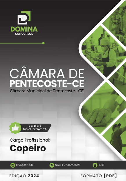 Apostila Copeiro Câmara Pentecoste CE 2024