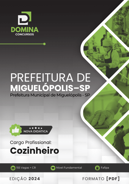 Apostila Cozinheiro Miguelópolis SP 2024