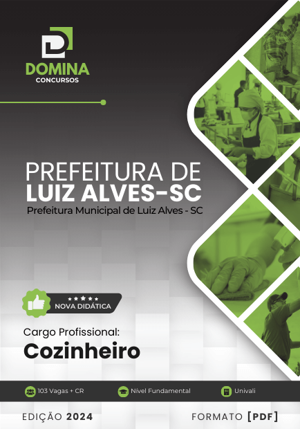 Apostila Cozinheiro Luiz Alves SC 2024