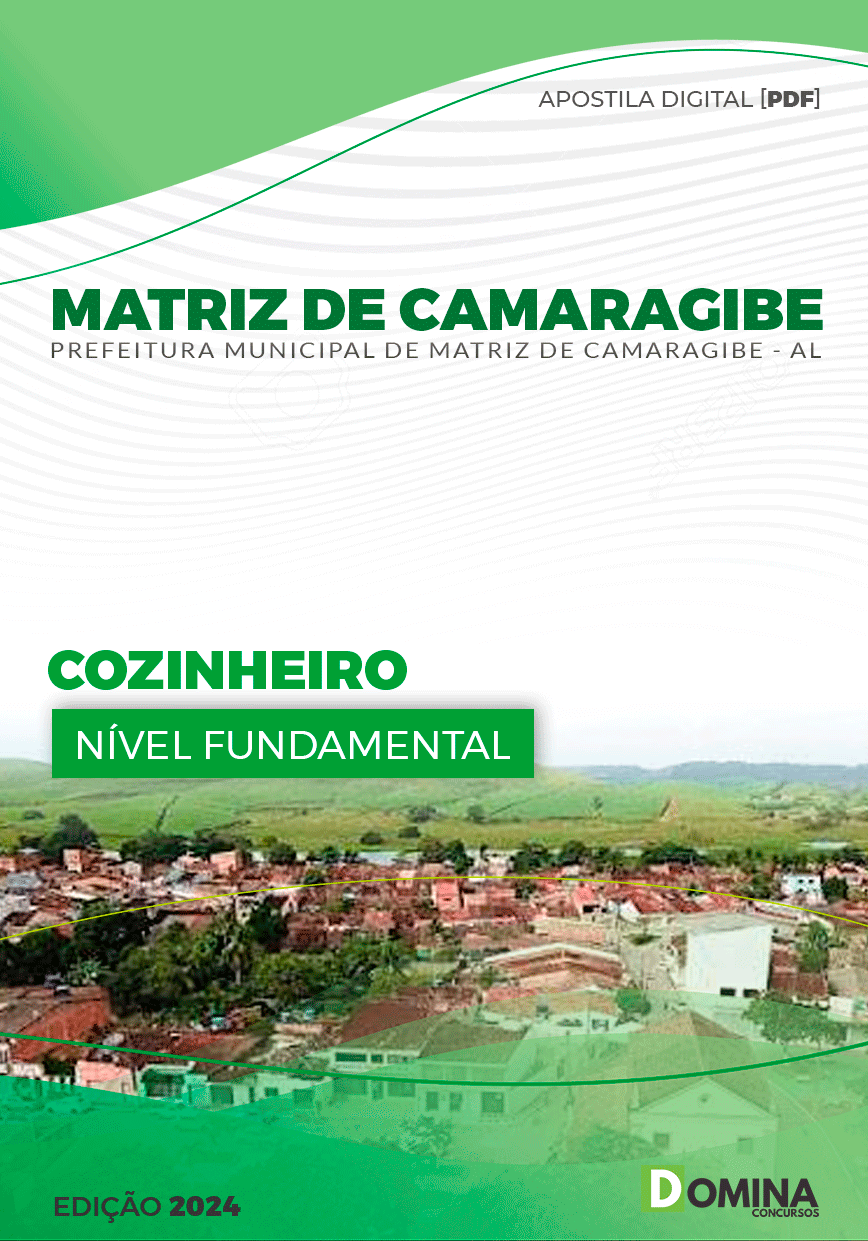 Apostila Cozinheiro Matriz de Camaragibe AL 2024