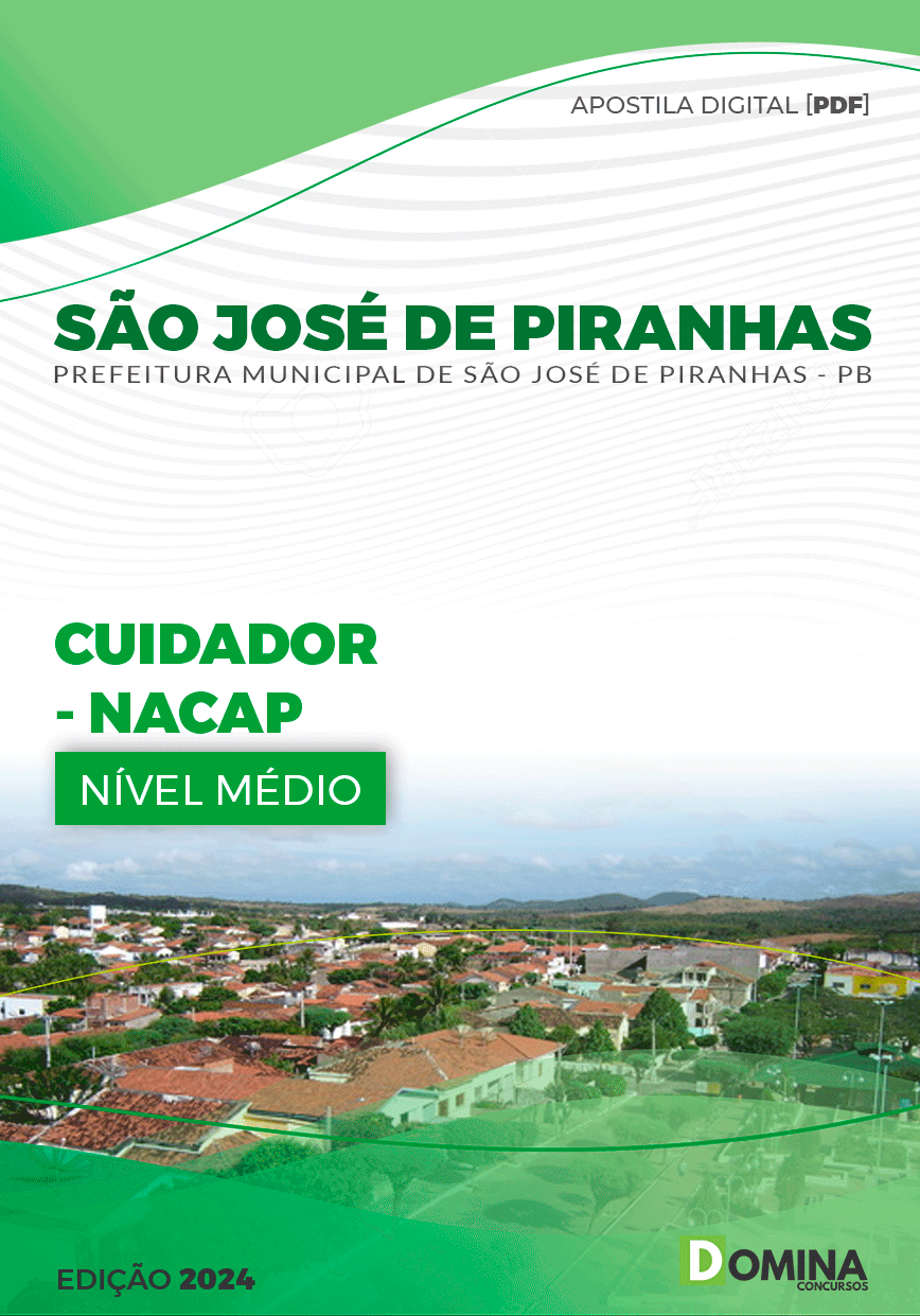 Apostila Cuidador da NACAP São José de Piranhas PB 2024