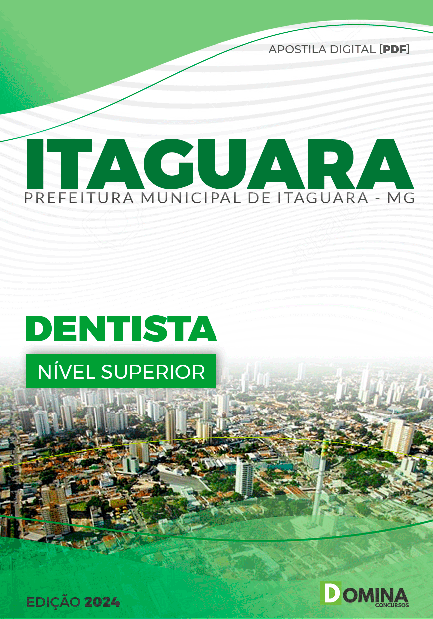 Apostila Dentista Prefeitura Itaguara MG 2024