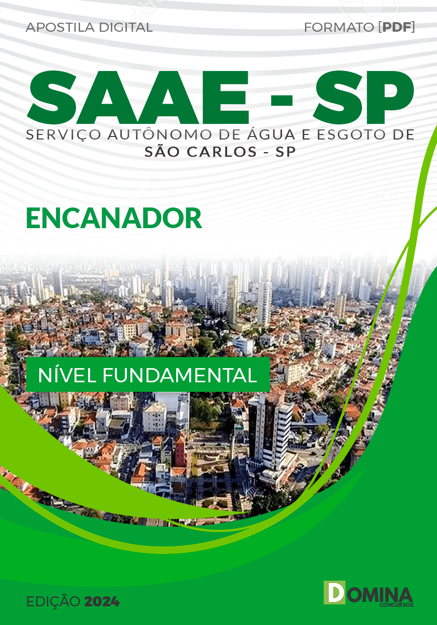 Apostila Encanador SAAE São Carlos SP 2024