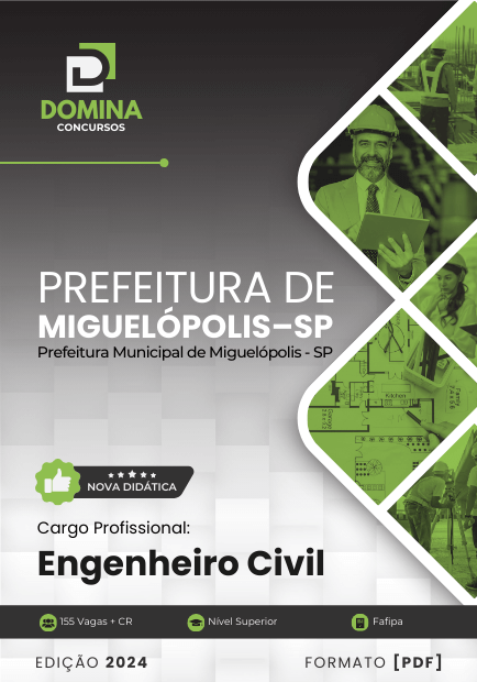 Apostila Engenheiro Civil Miguelópolis SP 2024