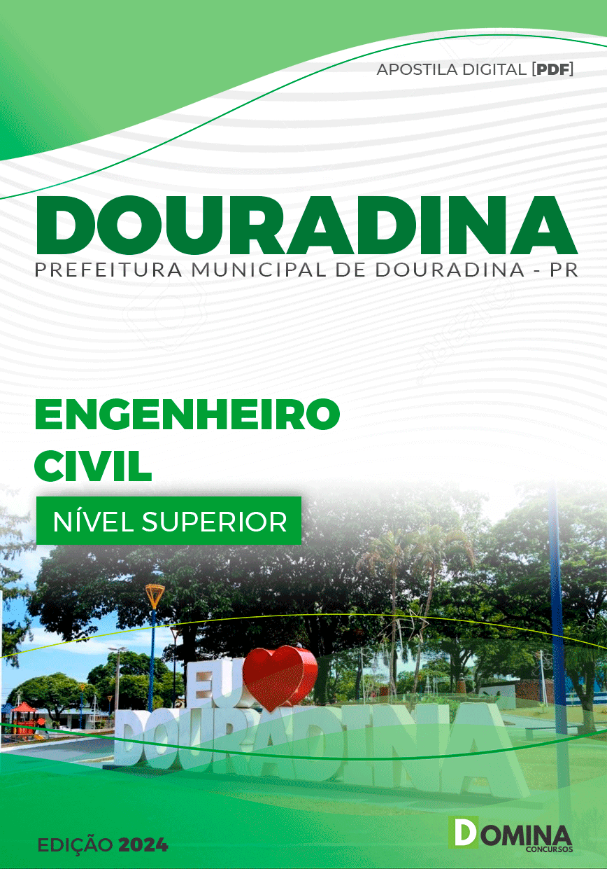 Apostila Engenheiro Civil Douradina PR 2024