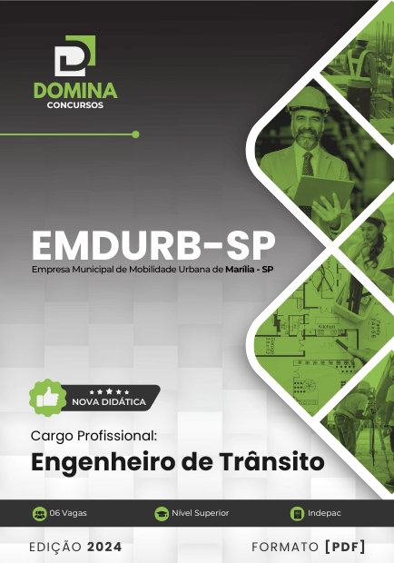 Apostila Engenheiro de Trânsito EMDURB Marília SP 2024