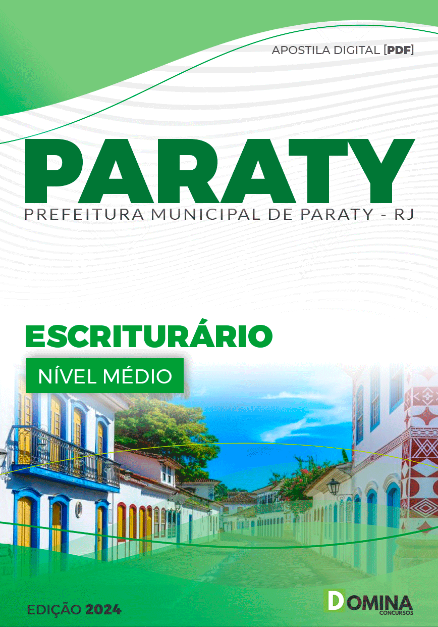 Apostila Escriturário Paraty RJ 2024