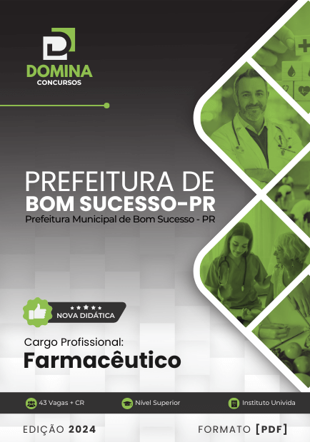 Apostila Farmacêutico Bom Sucesso PR 2024