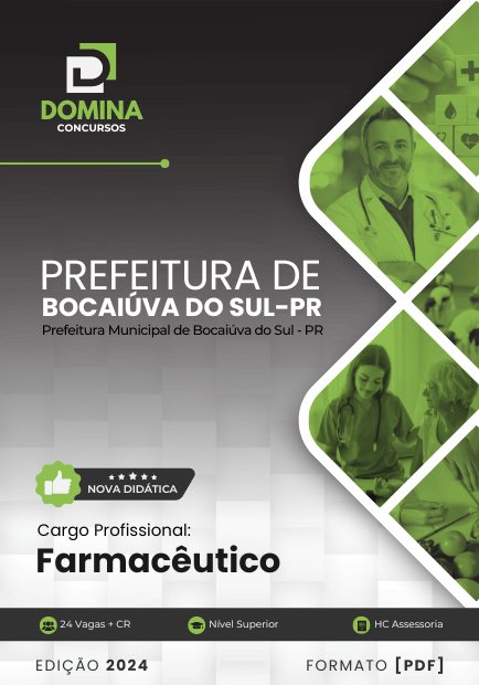 Apostila Farmacêutico Bocaiúva do Sul PR 2024