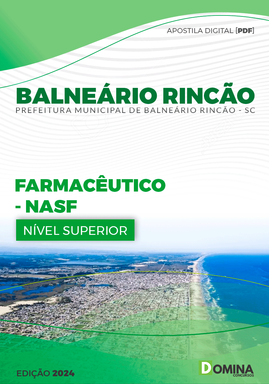 Apostila Farmacêutico NASF Balneário Rincão SC 2024