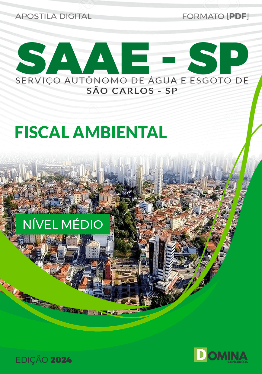 Apostila Fiscal Ambiental SAAE São Carlos SP 2024