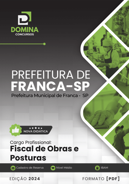 Apostila Fiscal de Obras e Posturas Franca SP 2024