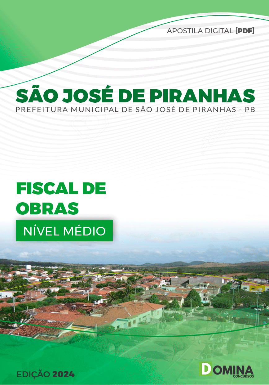 Apostila Fiscal de Obras São José de Piranhas PB 2024