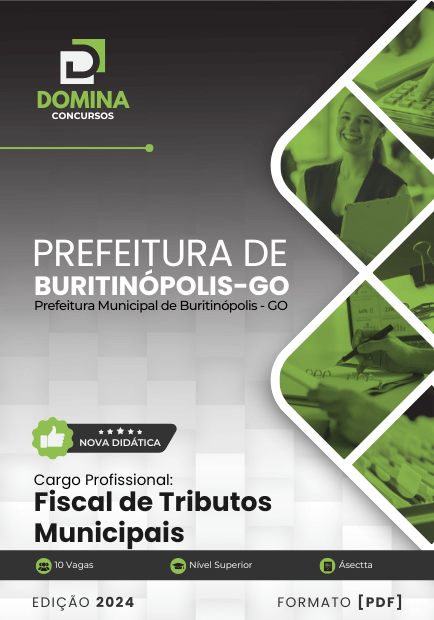 Apostila Fiscal de Tributos Municipais Buritinópolis GO 2024