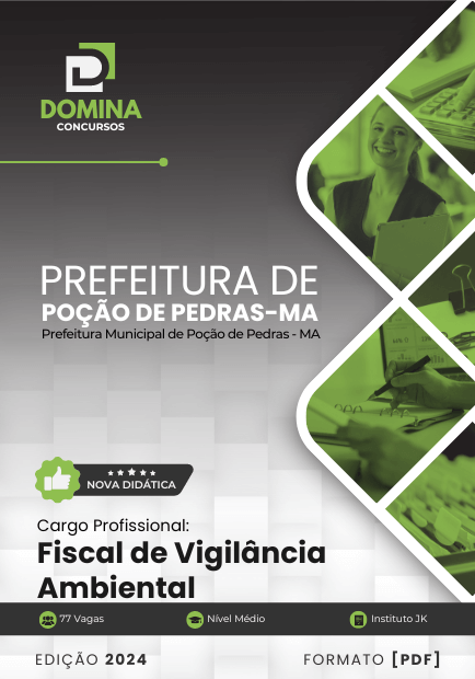 Apostila Fiscal Vigilância Ambiental Prefeitura Poção Pedras 2024