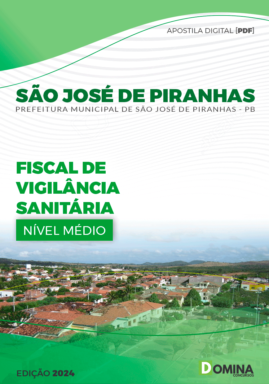 Apostila Fiscal Vigilância Sanitária São José de Piranhas PB 2024