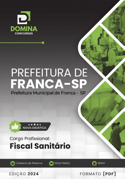 Apostila Fiscal Sanitário Franca SP 2024