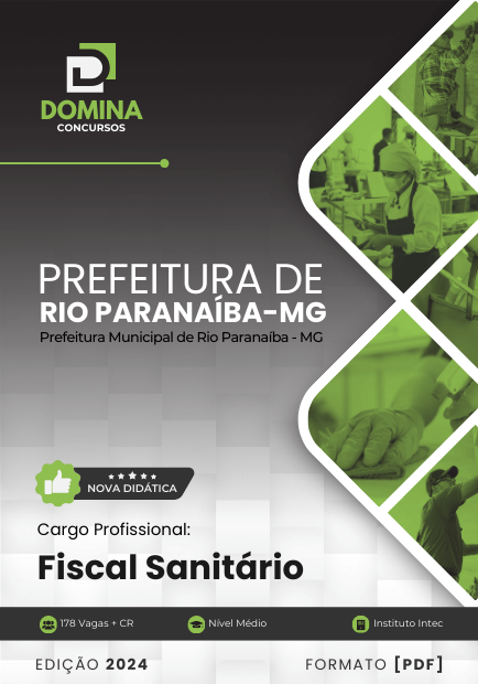 Apostila Fiscal Sanitário Rio Paranaíba MG 2024