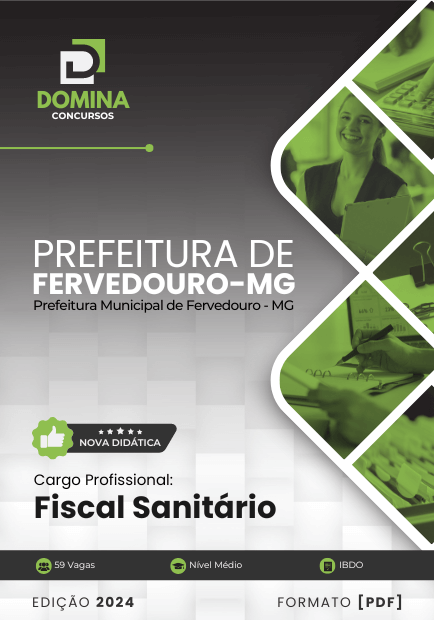 Apostila Fiscal Sanitário Fervedouro MG 2024