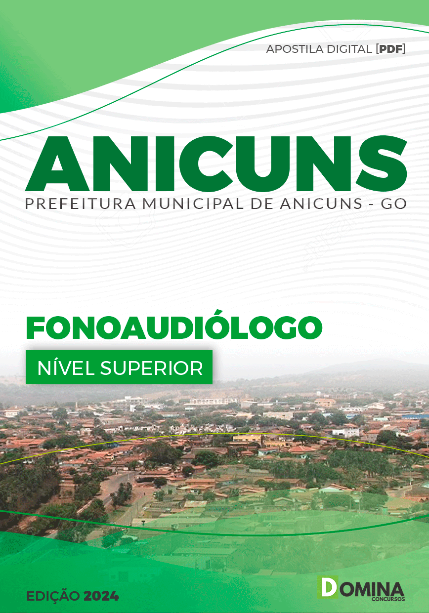 Apostila Fonoaudiólogo Anicuns GO 2024