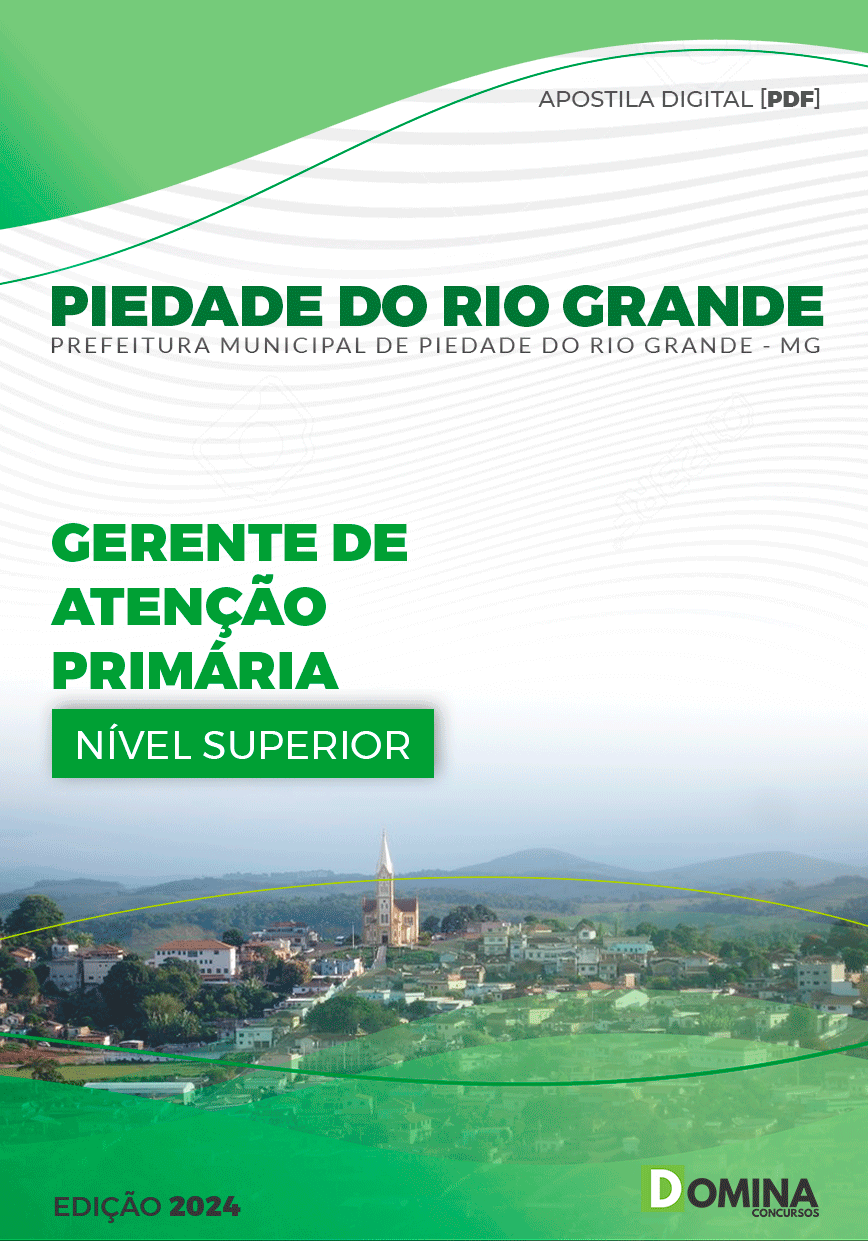 Apostila Gerente Atenção Primária Piedade Rio Grande MG 2024