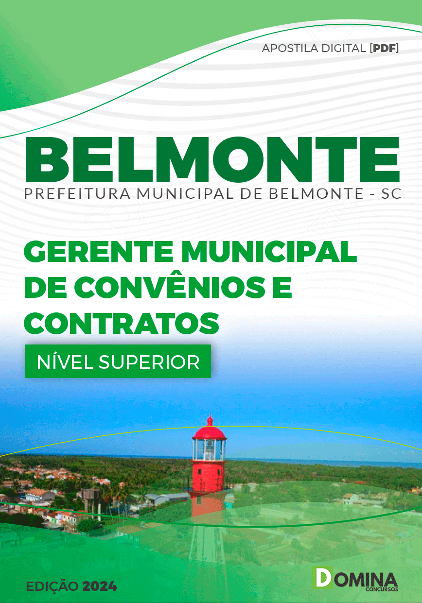 Apostila Gerente Municipal Convênios Belmonte SC 2024